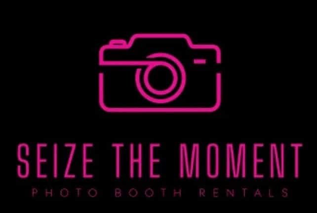 Logo for Seize the moment photobooth rental company in Dallas